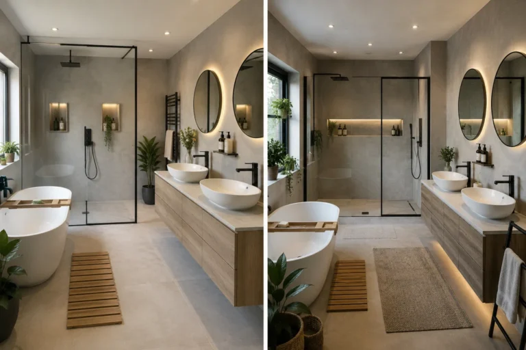 Spa Bathroom with Freestanding Tub